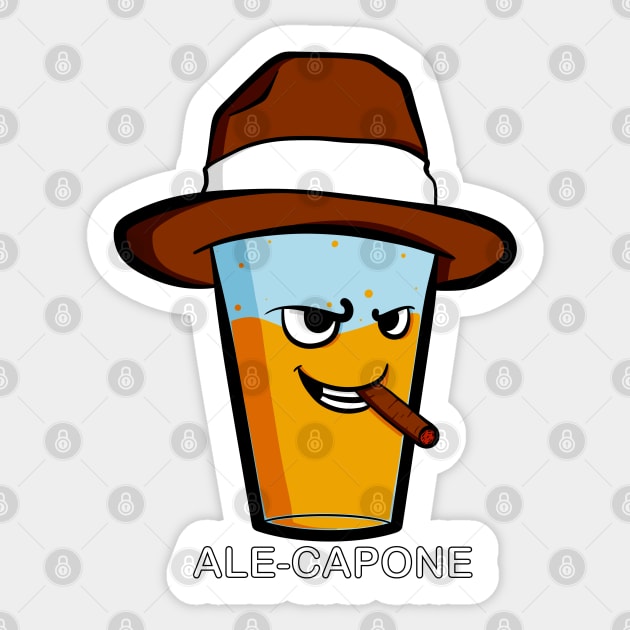 Ale-Capone Sticker by Art by Nabes